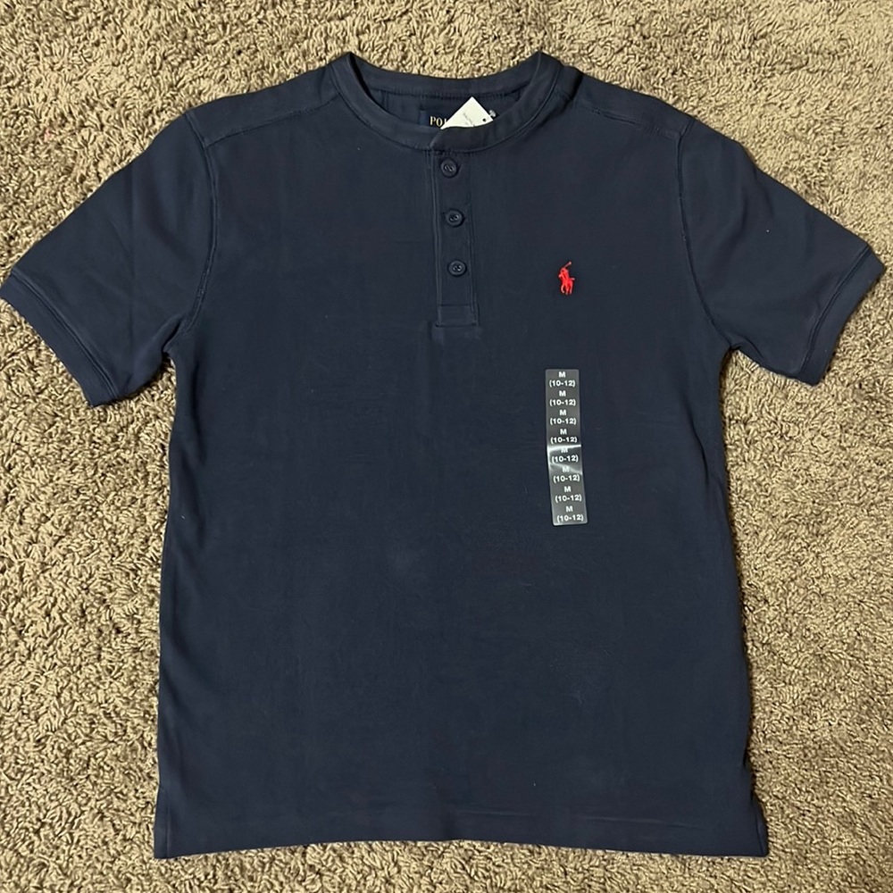 Boys NEW Polo Ralph Lauren Short Sleeve Henley size medium